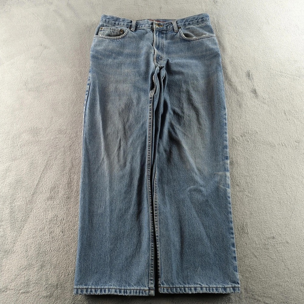 Vintage Eddie Bauer Jeans 35x30 (Fits 32x29) Blue Relaxed Wide Baggy Skater Y2K